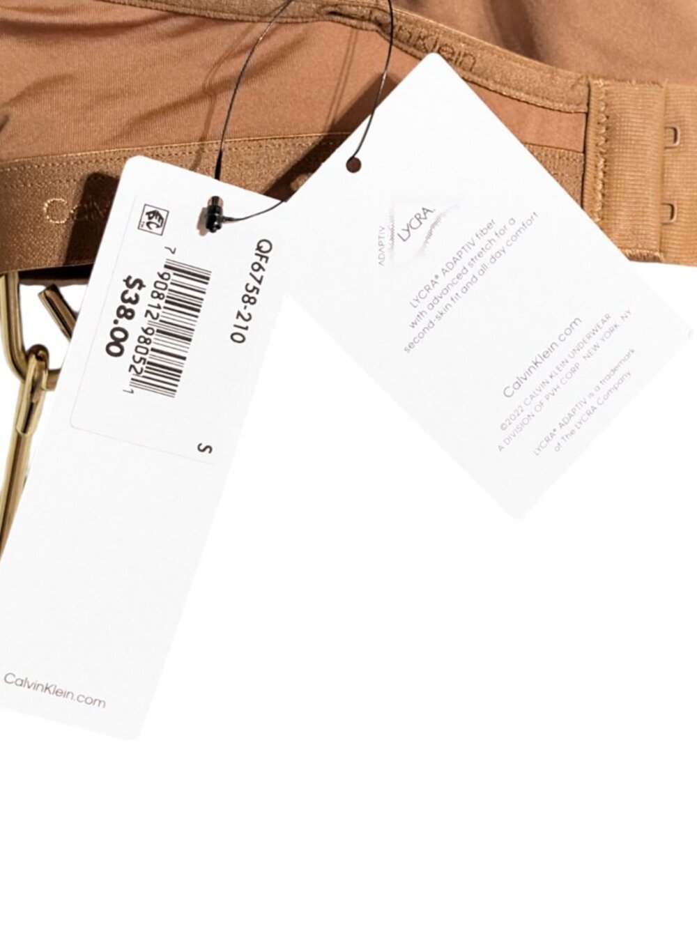 ✨NWT Calvin Klein Form to Body Triangle Bralette In "Cedar" Size Small ✨ - Picture 4 of 7